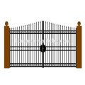 Spear top Aluminum gate / factory main gate designs